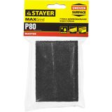 Губка шлифовальная STAYER Master, 4 стороны, оксид алюминия, Р80, 100x68x26мм, 3560-2_z01