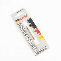 Сверло по металлу Ritter EC двухстороннее 3,0 мм (HSS-G M2 Gold&Black) DIN 1897 RN (1 шт в блистере) (1000/250/1)