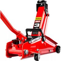 Домкрат гидравлический подкатной "RED FORCE", 3т, 135-400мм, STAYER 43154-3