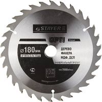 Диск пильный STAYER MASTER "OPTI-Line" по дереву, 180х30мм, 30Т, 3681-180-30-30