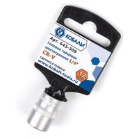 Головка торцевая КОБАЛЬТ 1/4", 12 мм, Cr-V (1 шт.) 643-309