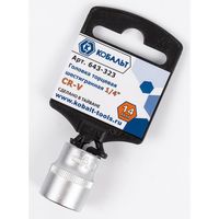 Головка торцевая КОБАЛЬТ 1/4", 14 мм, Cr-V (1 шт.) 643-323