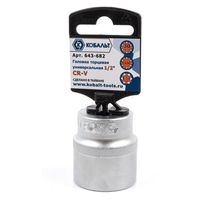 Головка торцевая универсальная КОБАЛЬТ 1/2", 30 мм, SPLINE, Cr-V, 643-682