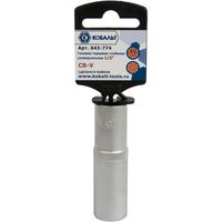 Головка торцевая глубокая унив. КОБАЛЬТ 1/2", 15 мм, SPLINE Cr-V (1 шт.) 643-774