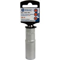 Головка торцевая глубокая унив. КОБАЛЬТ 1/2", 16 мм, SPLINE Cr-V (1 шт.) 643-781