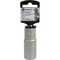 Головка торцевая глубокая унив. КОБАЛЬТ 1/2", 21 мм, SPLINE Cr-V (1 шт.) 643-828