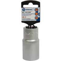 Головка торцевая глубокая унив. КОБАЛЬТ 1/2", 30 мм, SPLINE Cr-V (1 шт.) 643-866