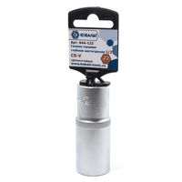 Головка торцевая глубокая КОБАЛЬТ 1/2", 22 мм, Cr-V (1 шт.) 644-122