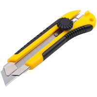 Нож технический 25 мм усиленный с вращ. прижимом FIT IT 10326