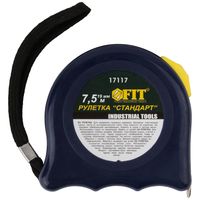 Рулетка синяя "Стандарт" 7,5 м x 25 мм FIT IT 17117