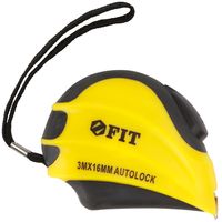 Рулетка с автостопом "Инфинити" 3 м x 16 мм FIT IT 17348