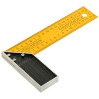Угольник столярный желтый усиленный 200 мм FIT IT 19420