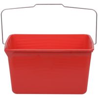 Ведро для краски, металлическая ручка 12 л красное FIT РОС 04022