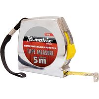 Рулетка Chrom, 2 м x 13 мм, хромированный корпус Matrix 31032