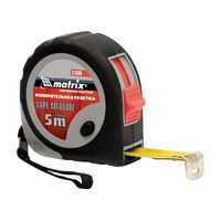 Рулетка Continuous fixation, 7,5 м х 25 мм, двухкомпонентный корпус, плавная фиксация Matrix 31090