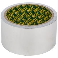 Лента алюминиевая клейкая, 50 мм х 10 м FIT IT 11671
