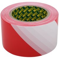Лента сигнальная (красно-белая) 70 мм х 200 м FIT IT 11854