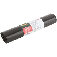 Мешки для строительного мусора, ПВД особопрочные, 180 л, 900х1200 мм, толщина 70 мкм,  5 шт. FIT РОС 11939