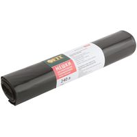 Мешки для строительного мусора, ПВД особопрочные, 240 л, 900х1400 мм, толщина 70 мкм,  5 шт. FIT РОС 11945