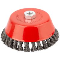 Корщетка-чашка, гайка М14, стальная витая проволока 150 мм FIT IT 39470