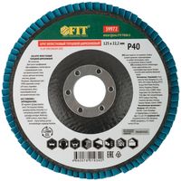 Круг лепестковый торцевой циркониевый плоский, 125 мм  P 40 FIT HQ 39972
