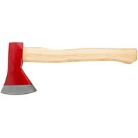 Топор кованая усиленная сталь, деревянная ручка  600 гр. FIT IT 46006