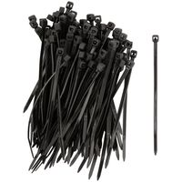 Хомуты нейлоновые, черные д/проводов 100 шт.,  80х2,5 мм FIT IT 60388