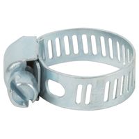 Хомут обжимной просечной (оцинкованная сталь) ширина  8 мм  3/4" (13-19 мм) FIT DIY 64252