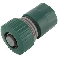Соединитель пластиковый 3/4", автостоп FIT IT 77406