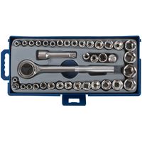 Набор торцевых головок 40 шт. 3/8" (метрические и дюймовые) КУРС 65023