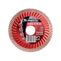 Диск алмазный, отрезной Turbo Extra, 125 х 22,2 мм, сухая резка Matrix Professional 73194