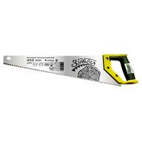 Ножовка по дереву Зубец, 450 мм, 7-8 TPI, каленый зуб 3D, двухкомпонентная рукоятка Сибртех 23814