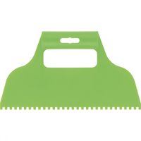 Шпатель для клея, пластмассовый, зубчатый 4 х 4 мм Сибртех 86014