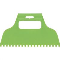 Шпатель для клея, пластмассовый, зубчатый 6 х 6 мм Сибртех 86015