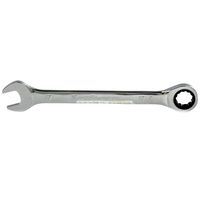 Ключ комбинированный трещоточный, 17 мм, CrV, зеркальный хром Matrix Professional 14810