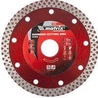 Диск алмазный, отрезной сплошной, 125 х 22,2 мм, сухая резка Matrix Professional 73124