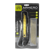Armero нож, сегмент. лезвие, алюминиевый корпус с резиновыми вставками, винтовой стопор AR11-185