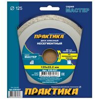 Диск алмазный несегментный ПРАКТИКА "Мастер" 125 х 22 мм (1 шт.) коробка, 030-627