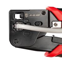 JT-05 Кримпер с 2 встроенными модулями для обжима RJ-45, RJ-12, RJ-11