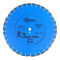 Диск алмазный отрезной 500*25,4*12 Trio Diamond Лазер бетон