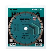 Диск алмазный отрезной 230*22,23*12 Hilberg Revolution