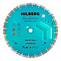 Диск алмазный отрезной 350*25,4*12 Hilberg Revolution