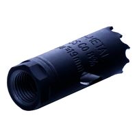 Коронка биметаллическая по металлу 19мм, крупный зуб, Hilberg Bi-Metal Cobalt 8% (М42),