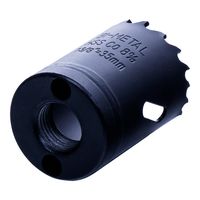 Коронка биметаллическая по металлу 35мм, крупный зуб, Hilberg Bi-Metal Cobalt 8% (М42),