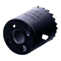 Коронка биметаллическая по металлу 40мм, крупный зуб, Hilberg Bi-Metal Cobalt 8% (М42),