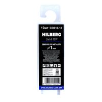 Сверло по металлу 1.0*34(12)мм (10шт) Hilberg Cobalt 5% TOP,
