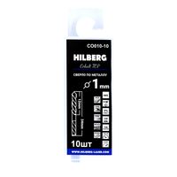 Сверло по металлу 1.0*34(12)мм (10шт) Hilberg Cobalt 5% TOP,