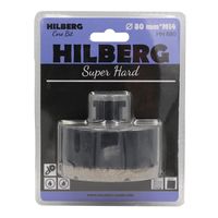 Коронка алмазная 80 мм Hilberg Super Hard M14