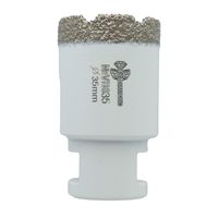 Коронка алмазная по керамограниту 35 мм, М14, Vacuum Brazed,