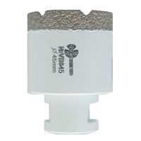 Коронка алмазная по керамограниту 45 мм, М14, Vacuum Brazed,